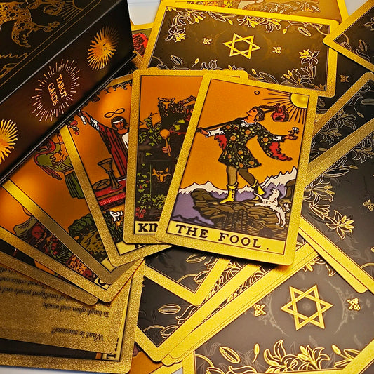 78Pcs Vintage Tarot Cards Deck with Guidebook for Beginners, Multiplayer Divination Cards, Fortune Telling Board Game