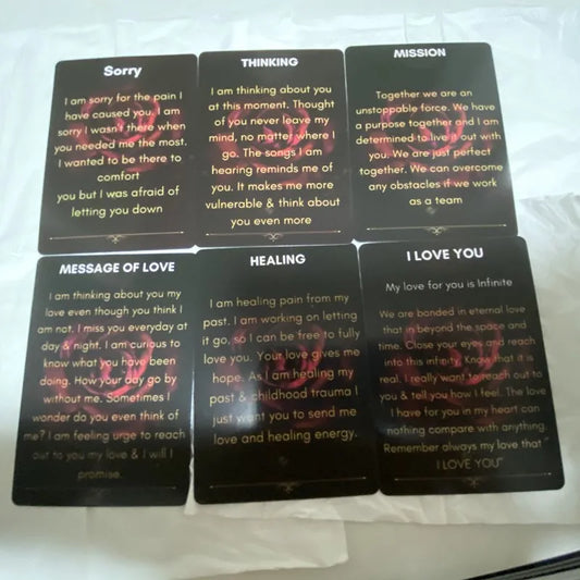 Confession Messages Oracle Cards A 54 Cards Deck Feelings Love Message Prophecy Keywords Divination Tarot Cards