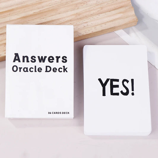 ZZ Answers Oracle Deck 36 Cards Messages Keywords And Meanings Family Gathering Divination Deck Tarot English Version Game Cards
